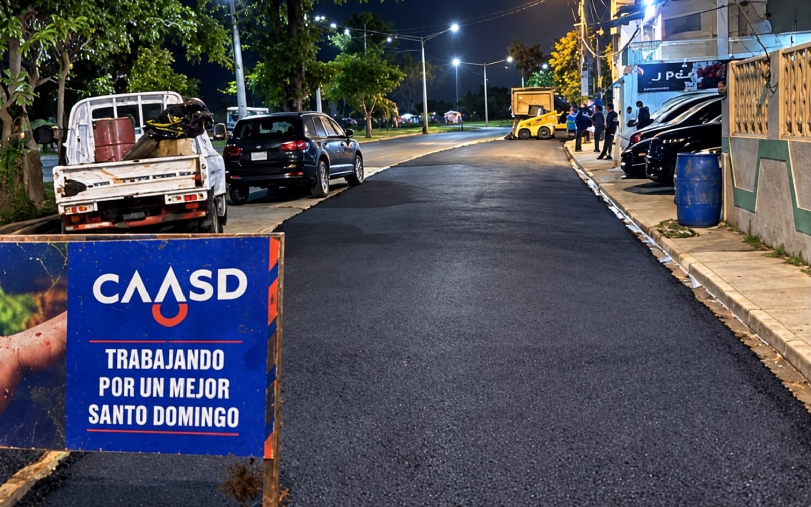 CAASD asfalta 12 mil metros cuadrados de calles luego de trabajos para optimizar servicio en distintos sectores