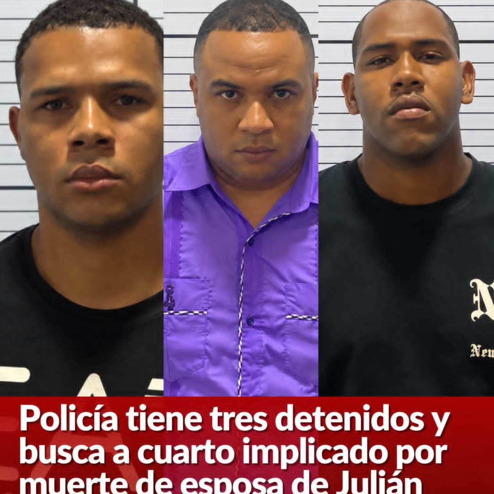 Policía mantiene tres detenidos por muerte de Zeneida Castillo y heridas a Julián Oro Duro.
