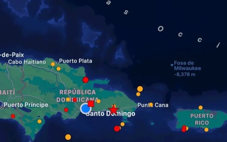 Se registra fuerte temblor de 5.5; es el segundo del día en RD.