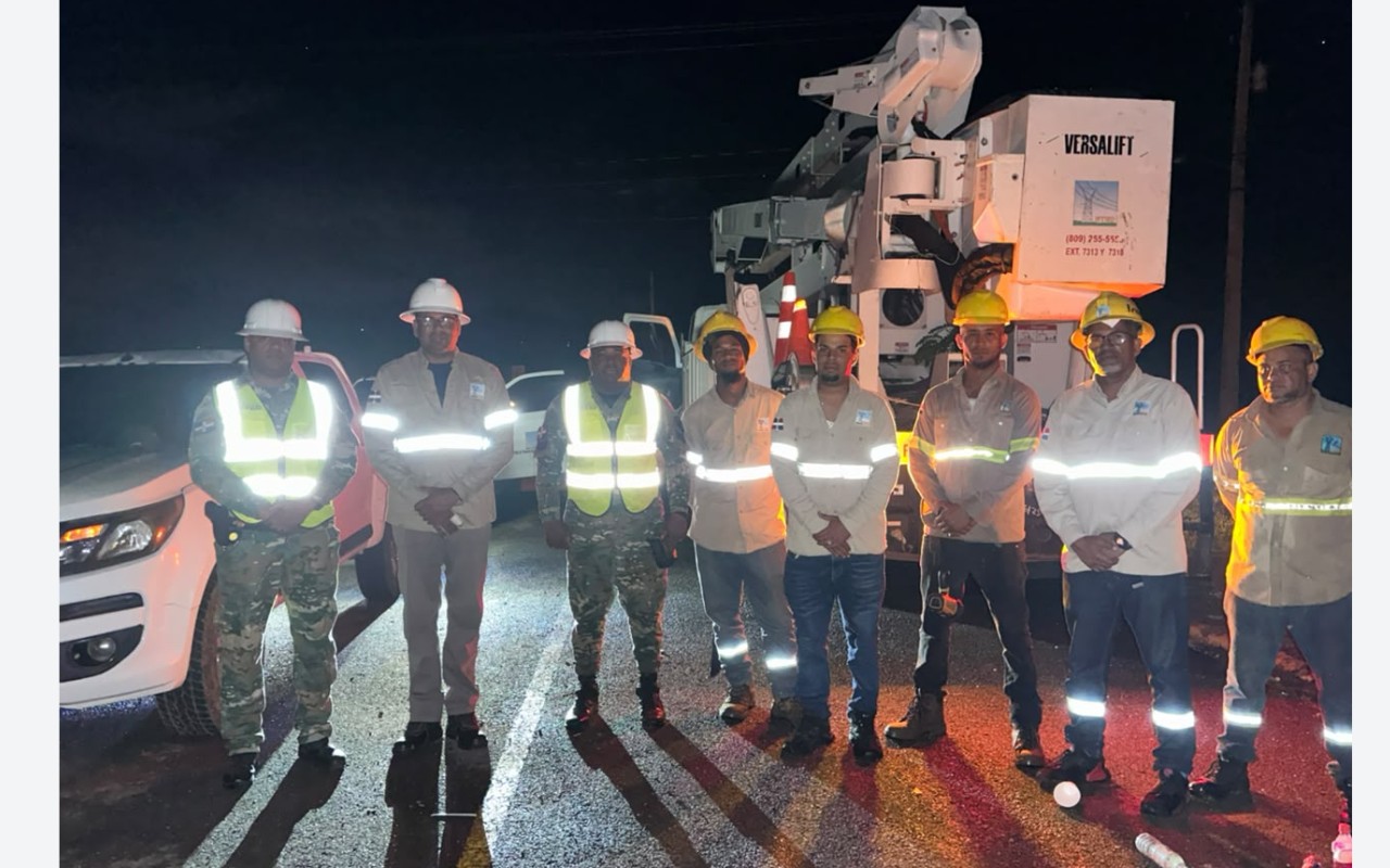 ETED refuerza con brigadas especializadas y drones las labores de localización de avería en línea Navarrete–Imbert II.