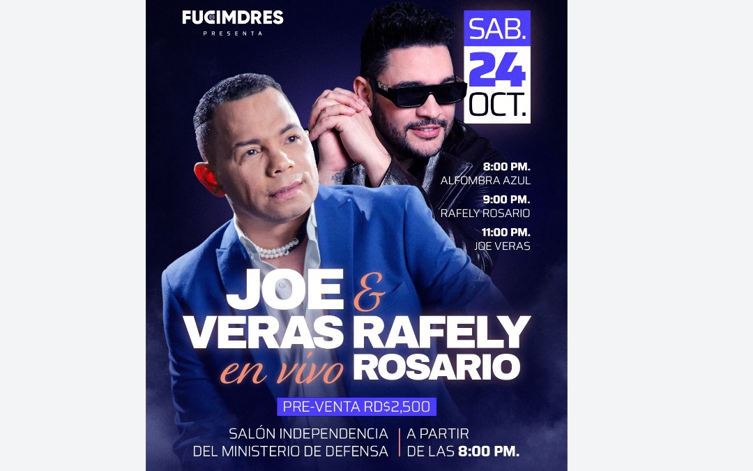 Rafely Rosario se suma a Joe Veras en la gran Fiesta FUCIMDRES 2026