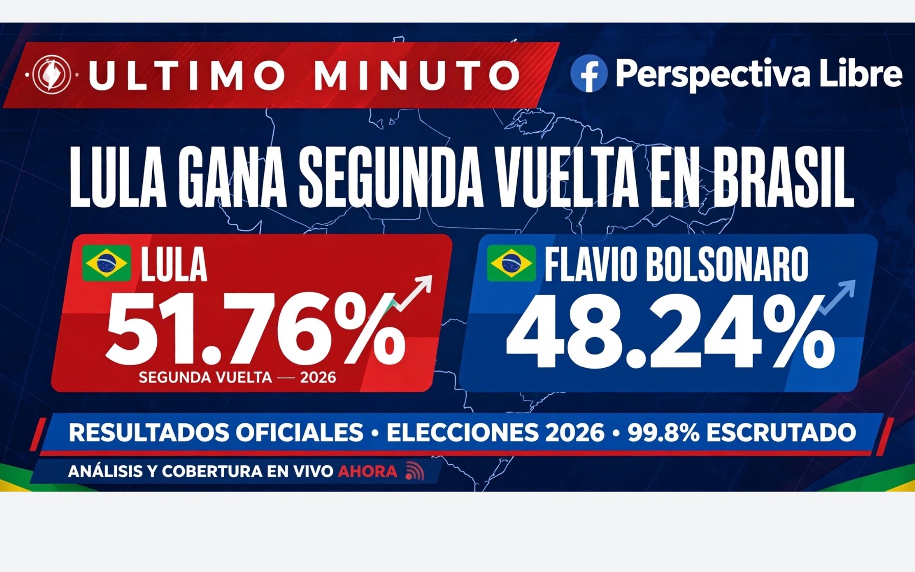 Ganó Luiz Inácio Lula da Silva.